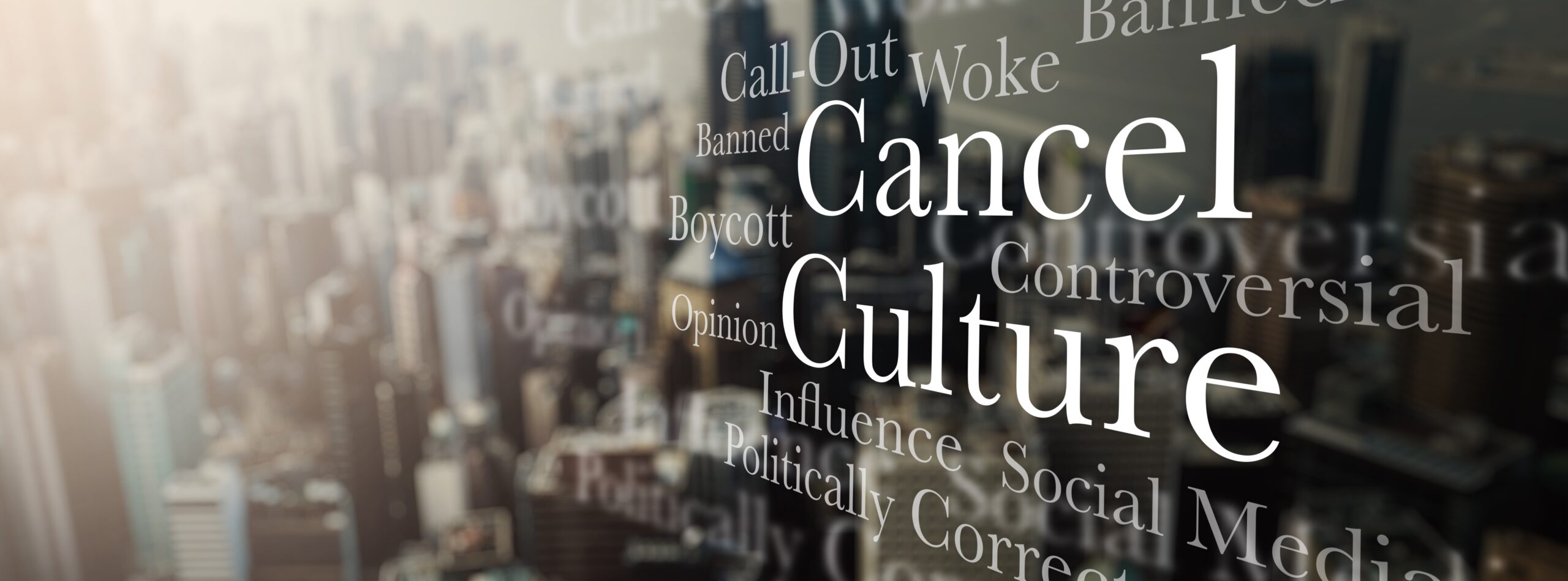 Text about cancel culture concepts